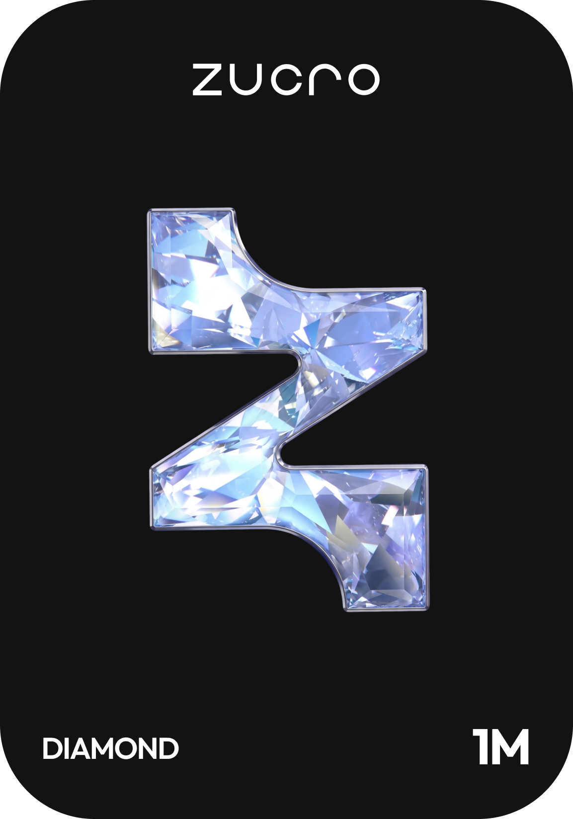 Placa Zucro Diamond, R$ 1 milhão