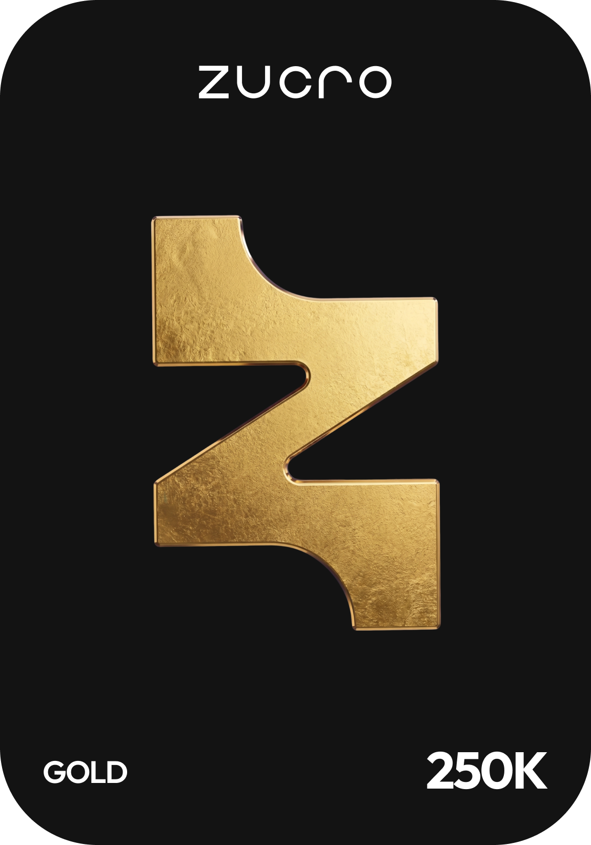 Placa Zucro Gold, R$ 250 mil